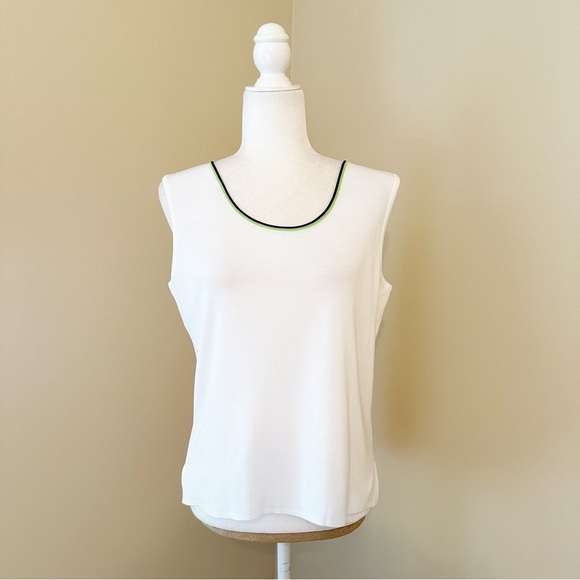 Ming Wang Sleeveless Ribbed Knit Tank Top - Medium - Picture 9 of 9